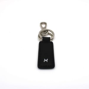 Rectangular leather key ring